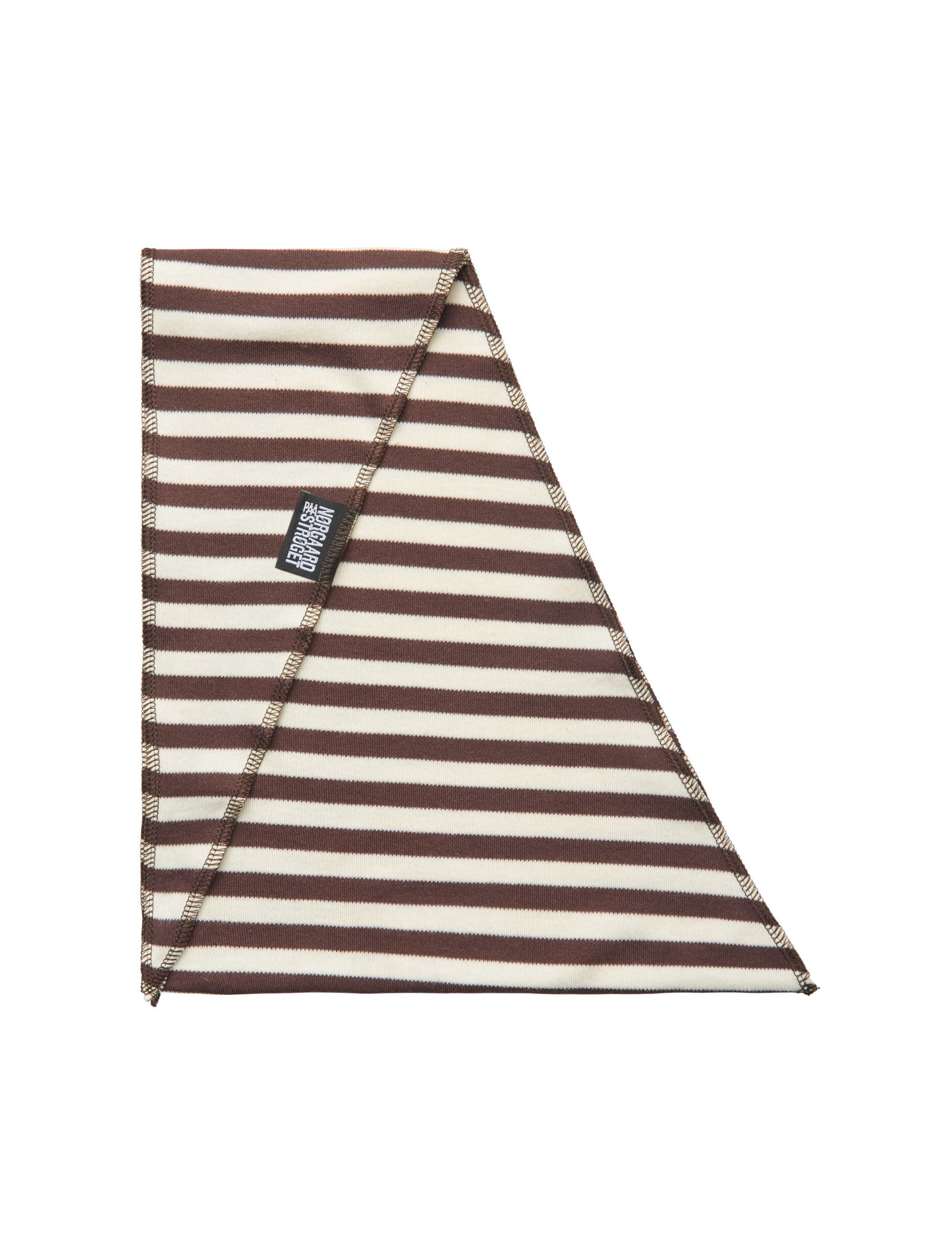 NPS Scarf Triangle, Brown/Ecru