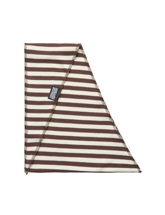 NPS Scarf Triangle, Brown/Ecru