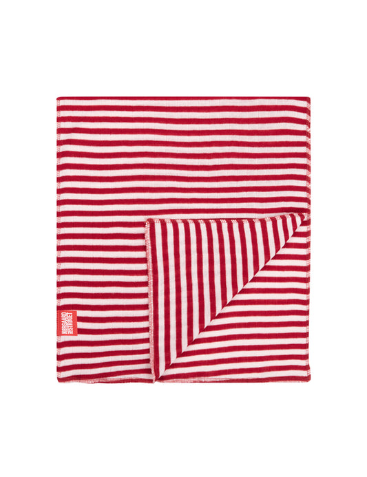 NPS Scarf Wool, Red/Ecru