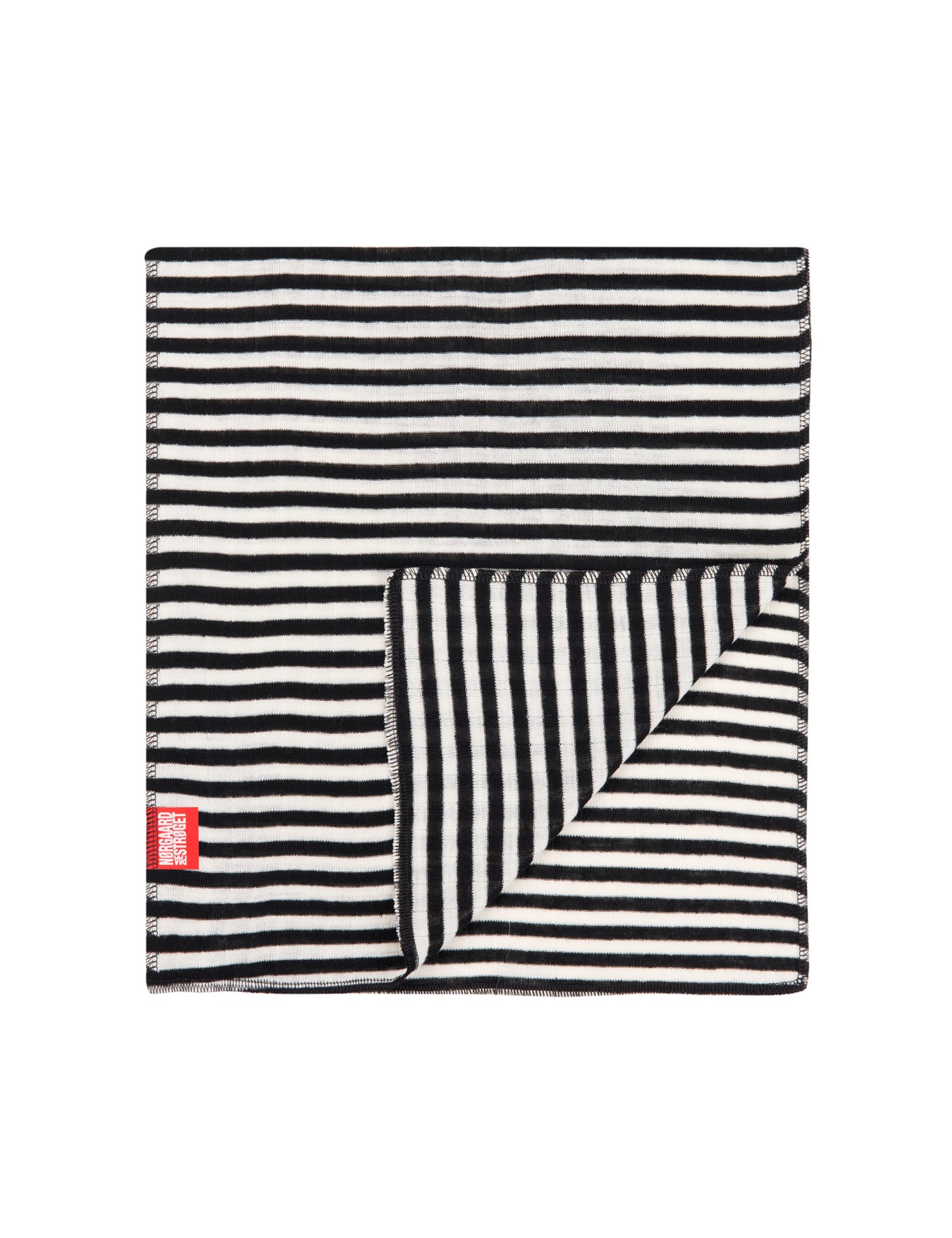NPS Scarf Wool, Black/Ecru Stripe