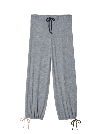 ELLE Nova Pants S Wool, Light Grey Melange