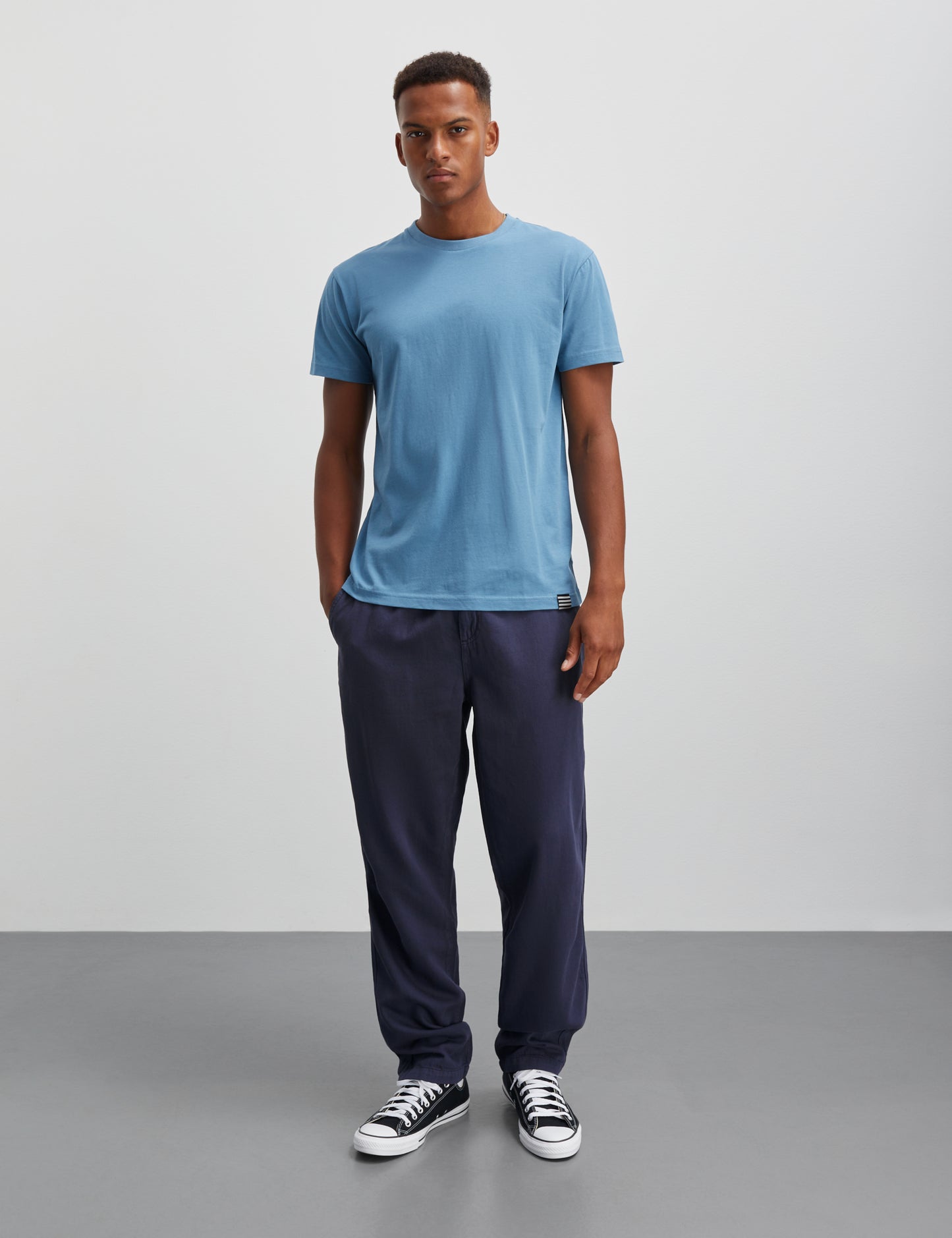 Fine Jersey Thor Tee, Captain`s Blue