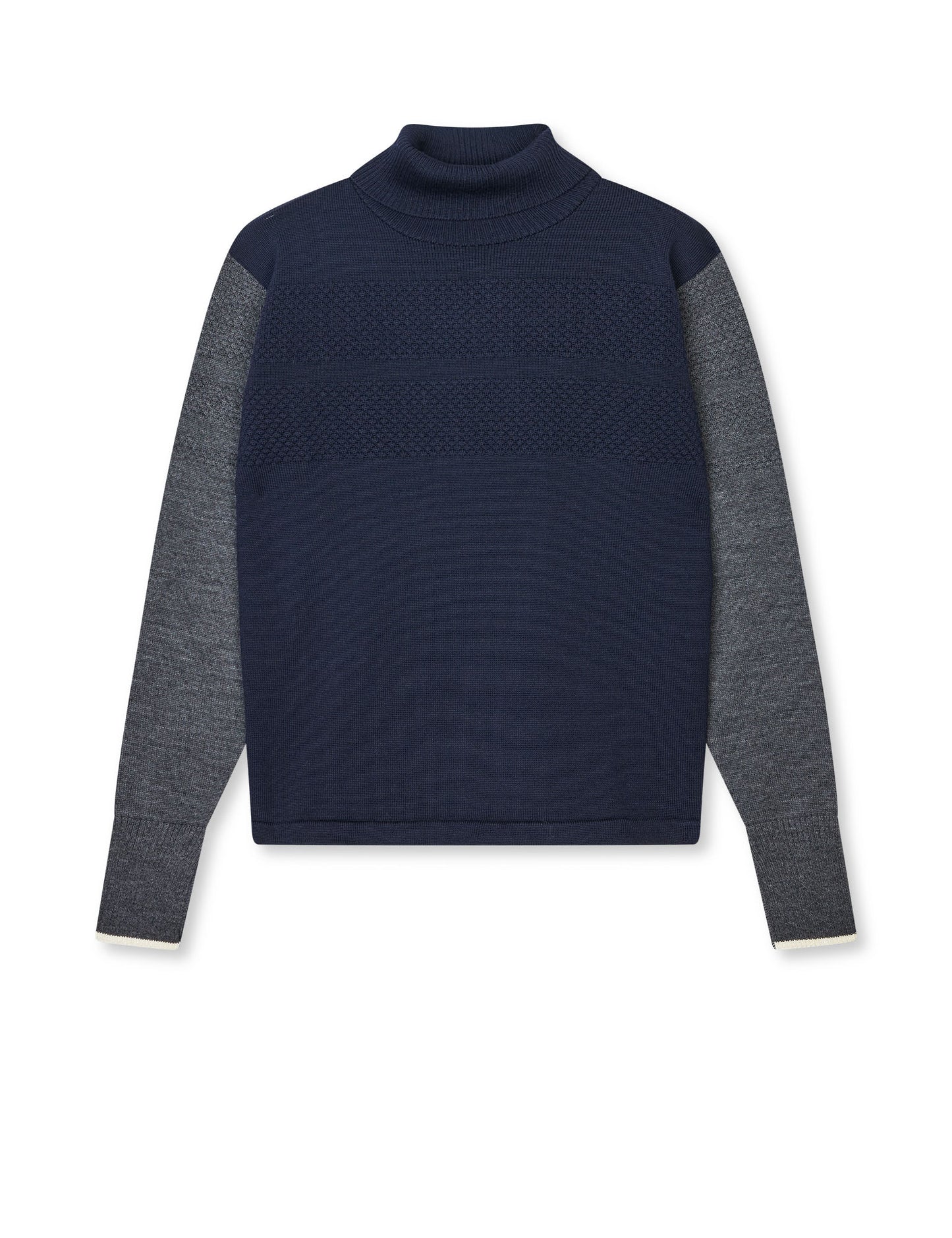 Wool Klemens Knit, Parisian Night/Charcoal Melang