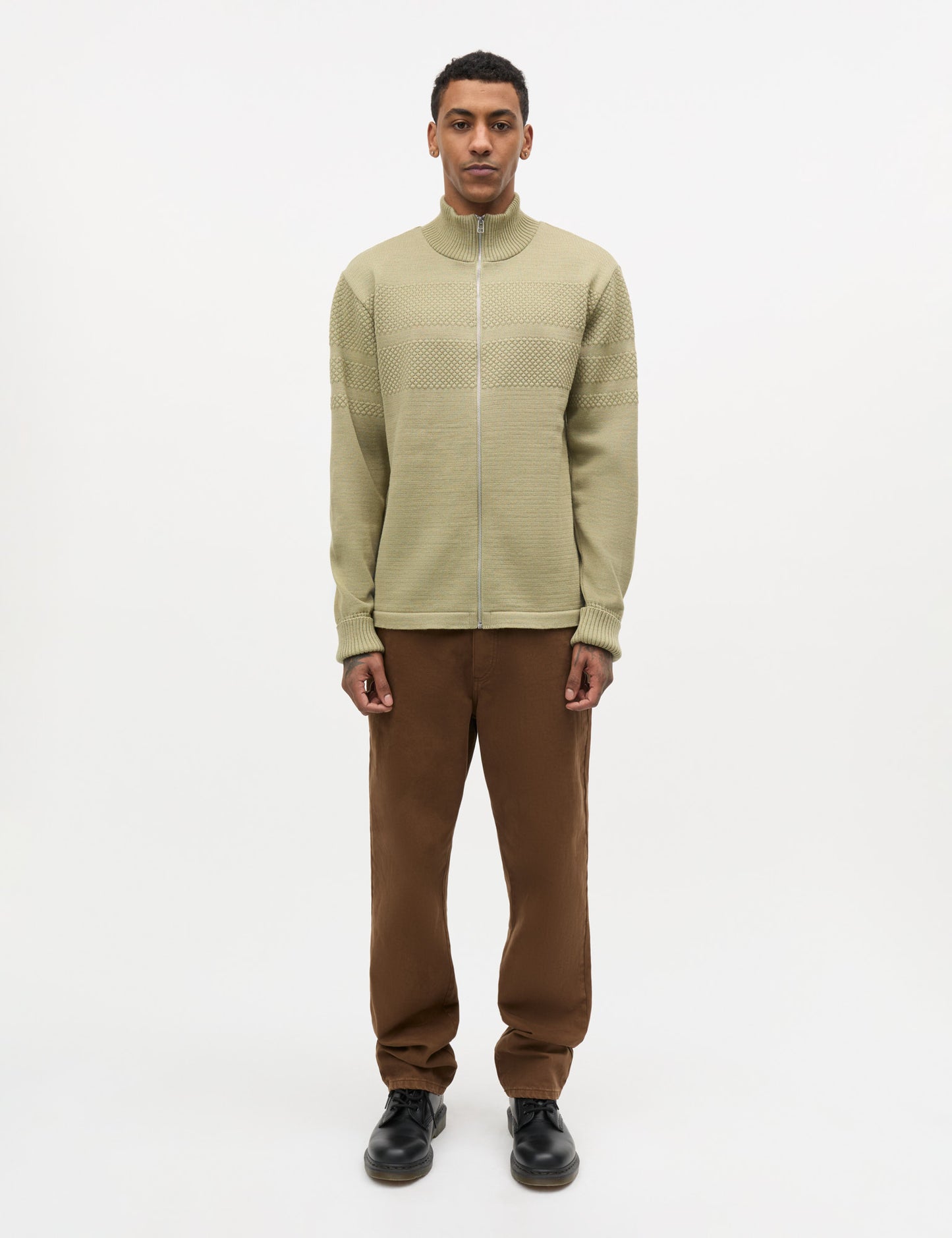 Wool Klemens Zip Knit, Overland Trek