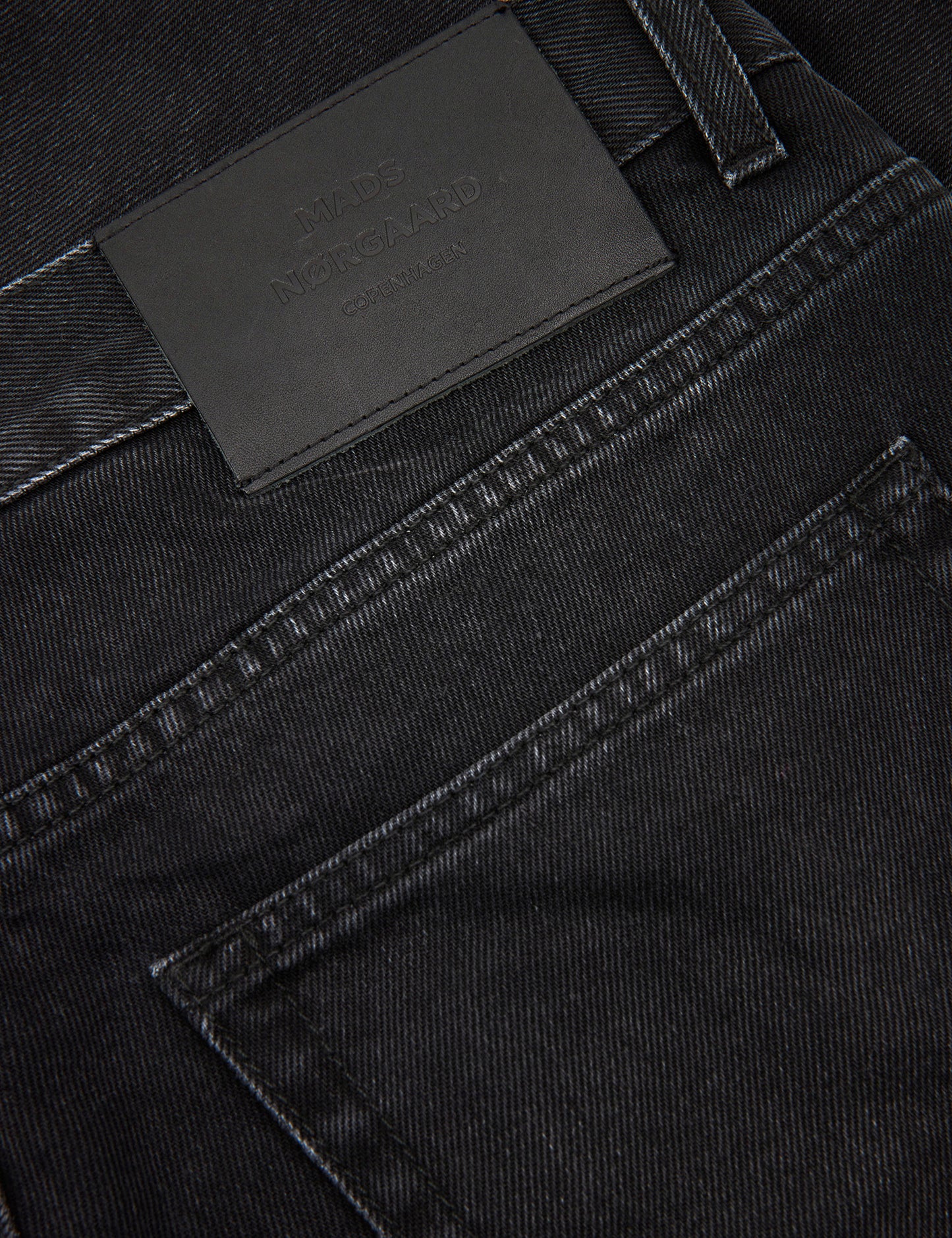 Organic Black Jas Jeans, Black Stone
