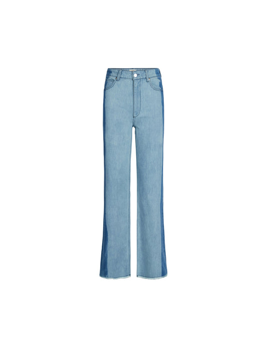 Twin Denim Charm Jeans,  Mix Blue Denim