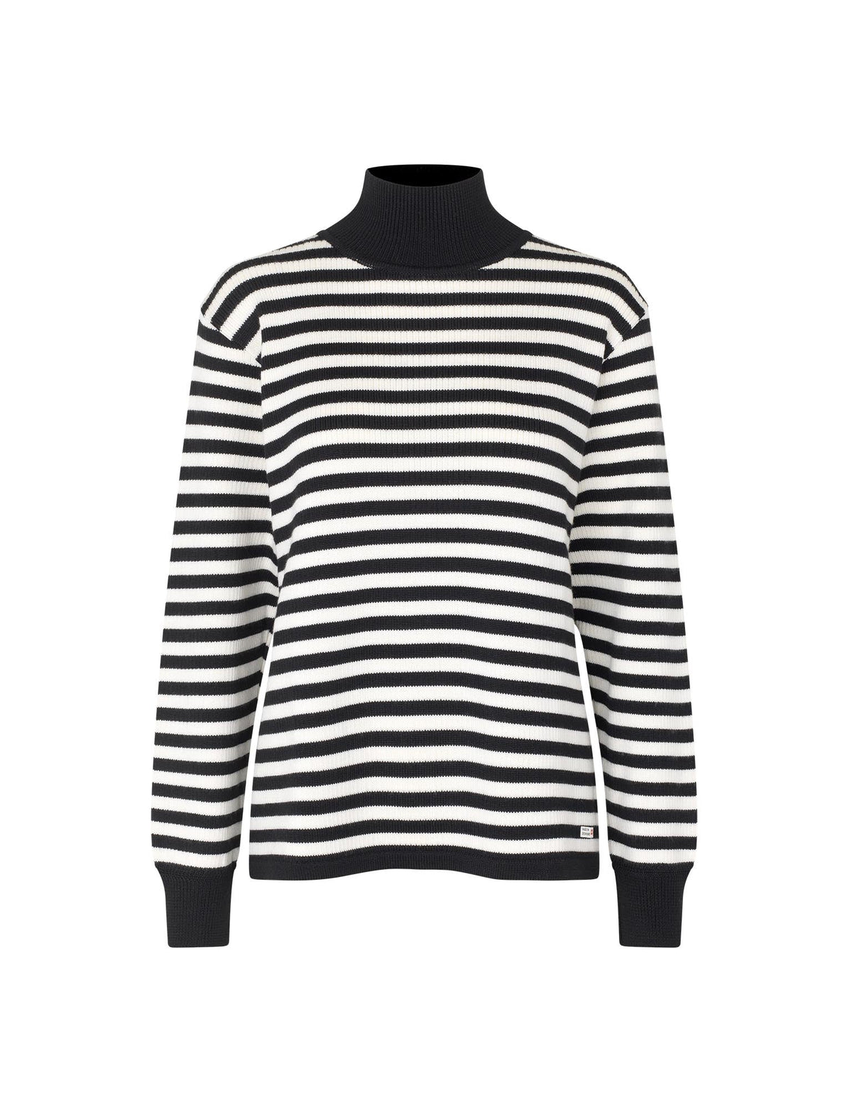Sailor Wool Dane Sweater,  Black / White Alyssum