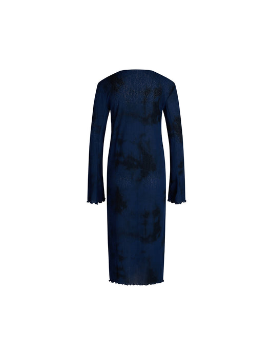Cher Hathena Dress AOP,  Tie Dye AOP/Estate Blue