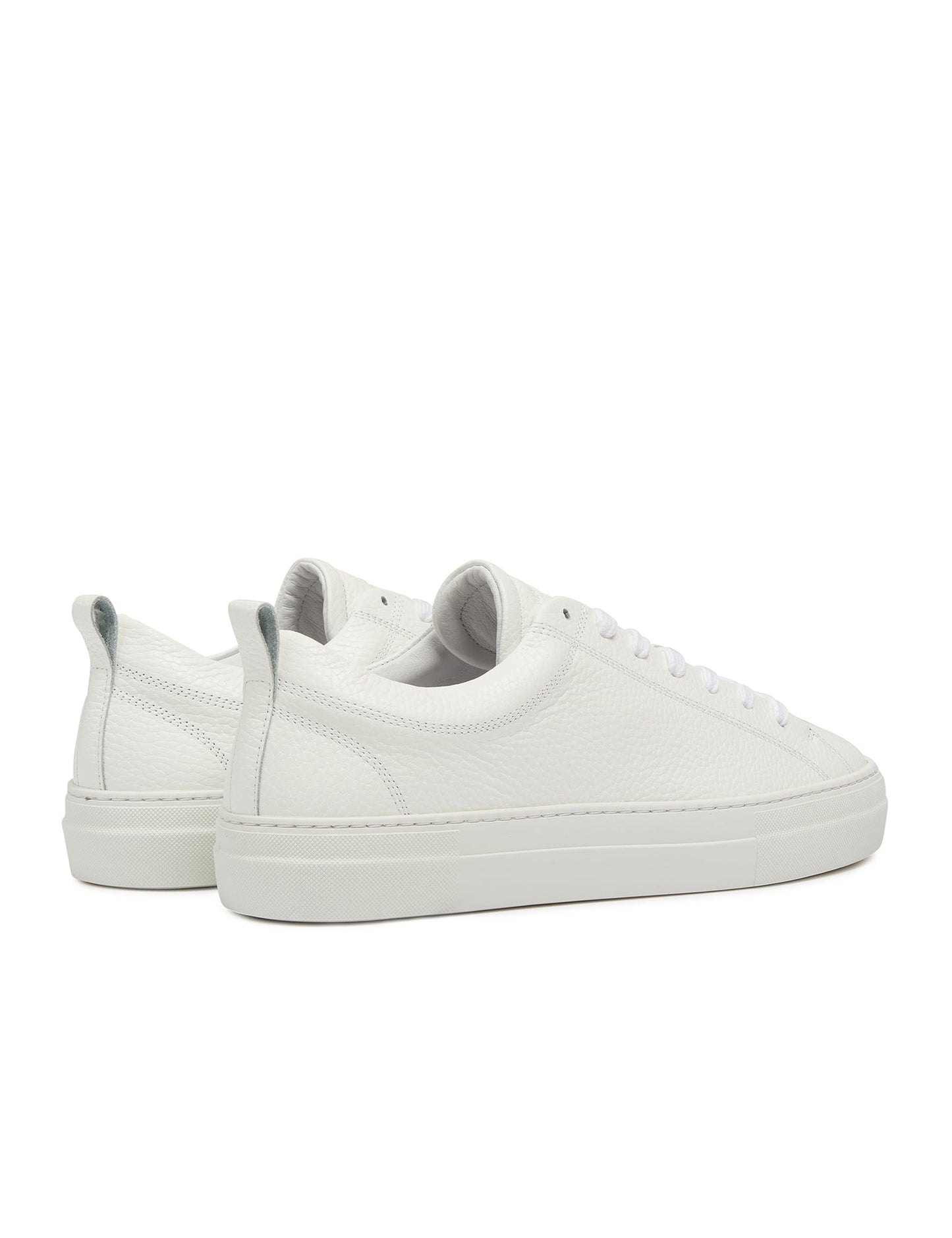 Tumbled Leather Mylo Sneaker,  White