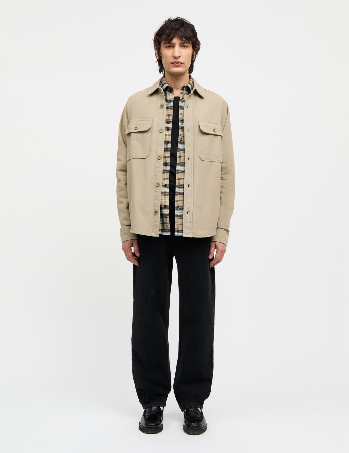 Dyed Canvas Skyler Shirt, Silver Sage