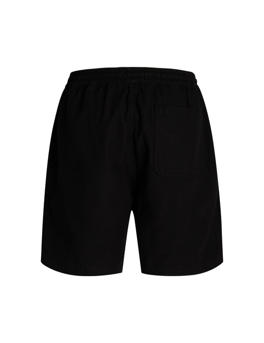 Dyed Canvas Beach Shorts,  Black