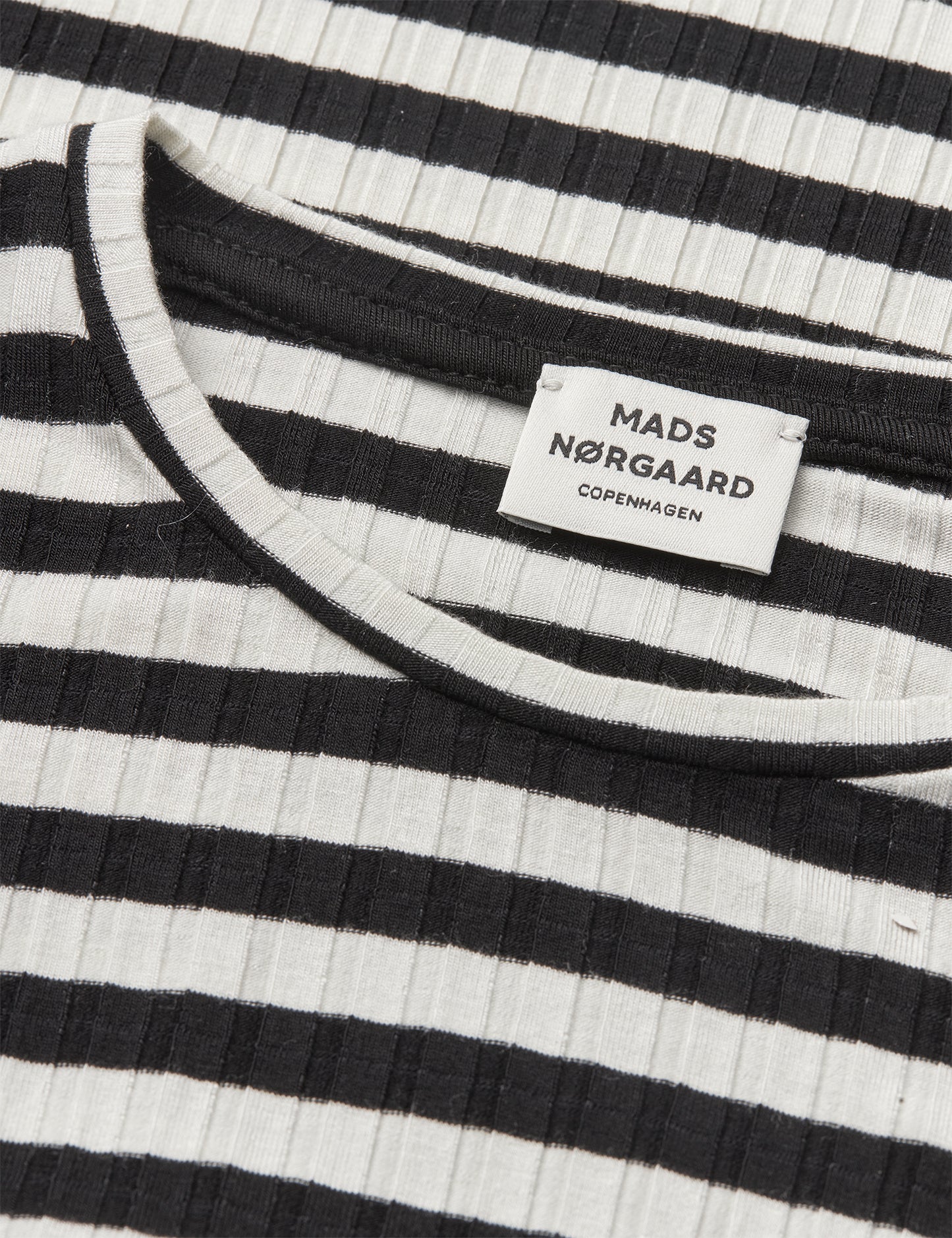 5x5 Classic Stripe Talika Top, Black/Vanilla Ice