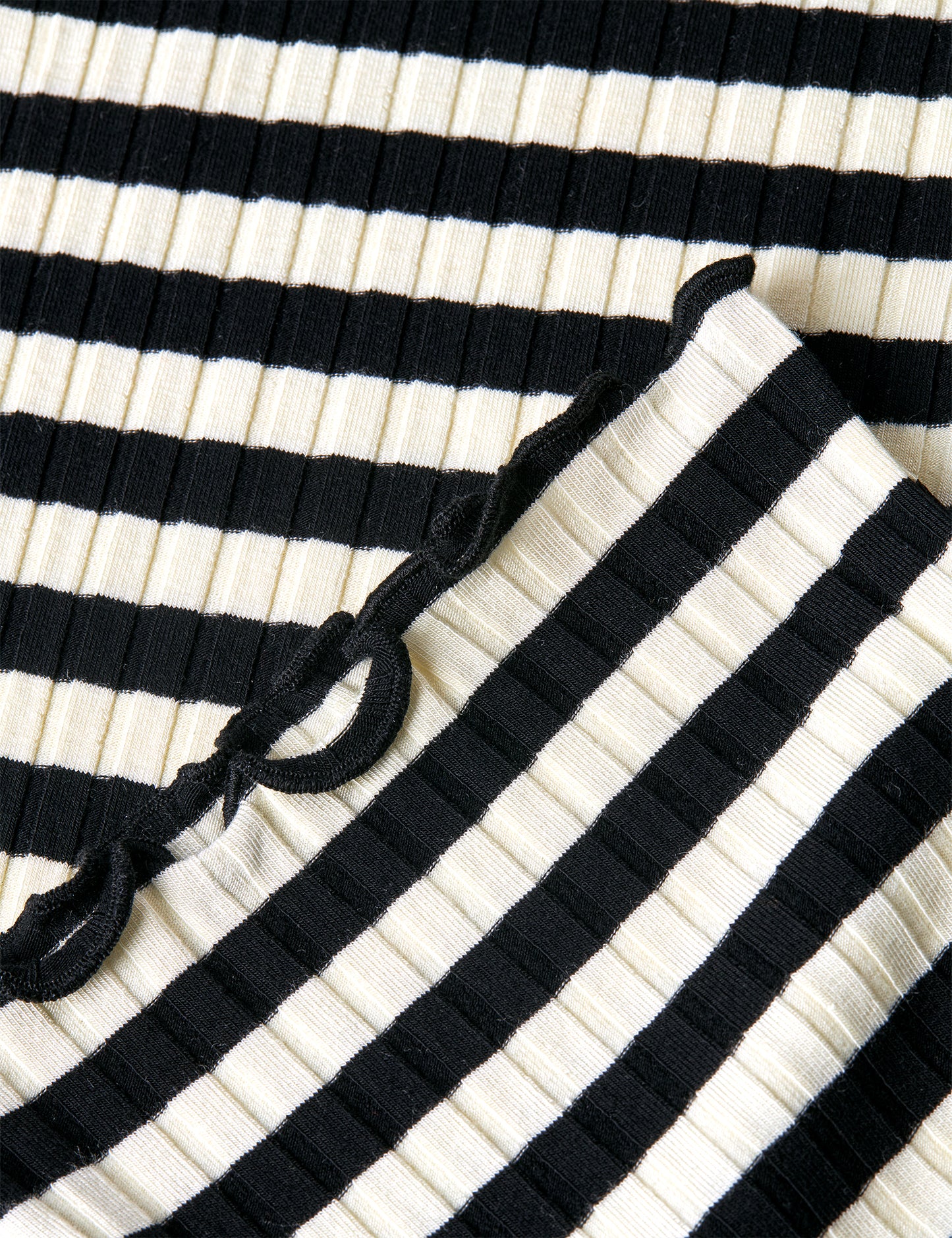 5x5 Classic Stripe Lala Leggings, Black/Vanilla Ice
