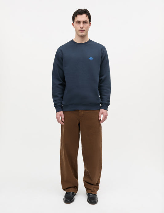 Standard Crew Logo Sweat, Sky Captain