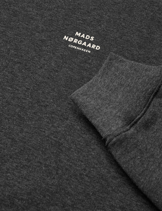 Standard Crew Logo Sweat, Dark Grey Melange