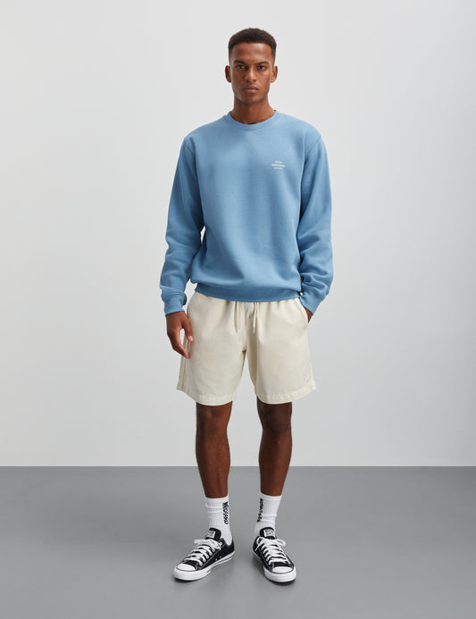 Standard Crew Logo Sweat, Captain`s Blue