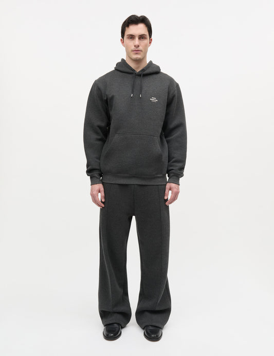 Standard Hoodie Logo Sweat, Dark Grey Melange