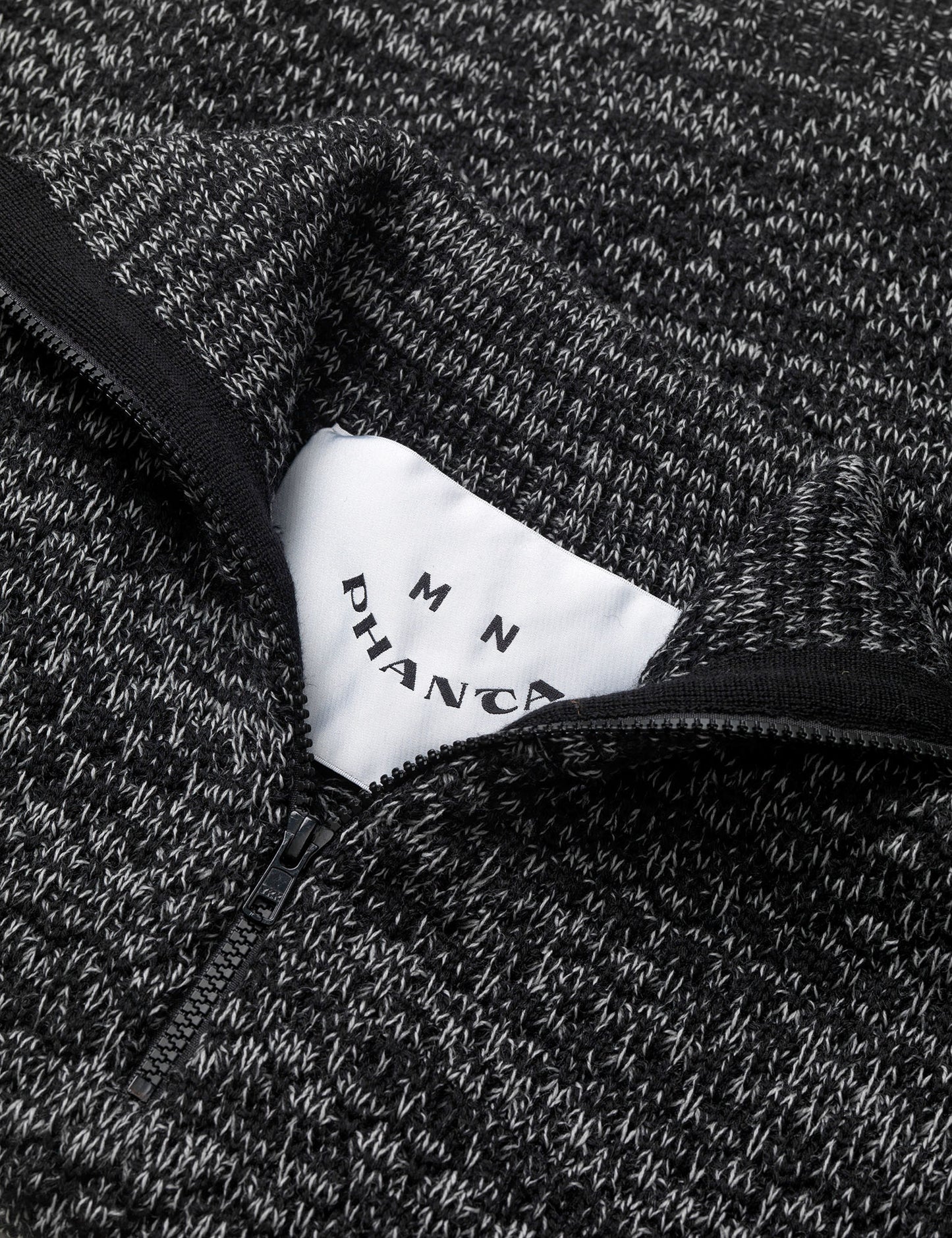 100% Wool Udo Sweater, Black/Off White