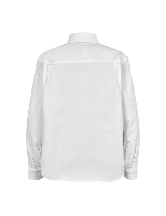 Cotton Oxford Svano Shirt, White