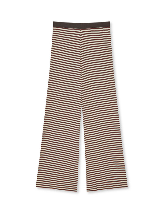 2x2 Cotton Stripe Veran Pants, 2x2 Stripe Black Coffee/Vanill