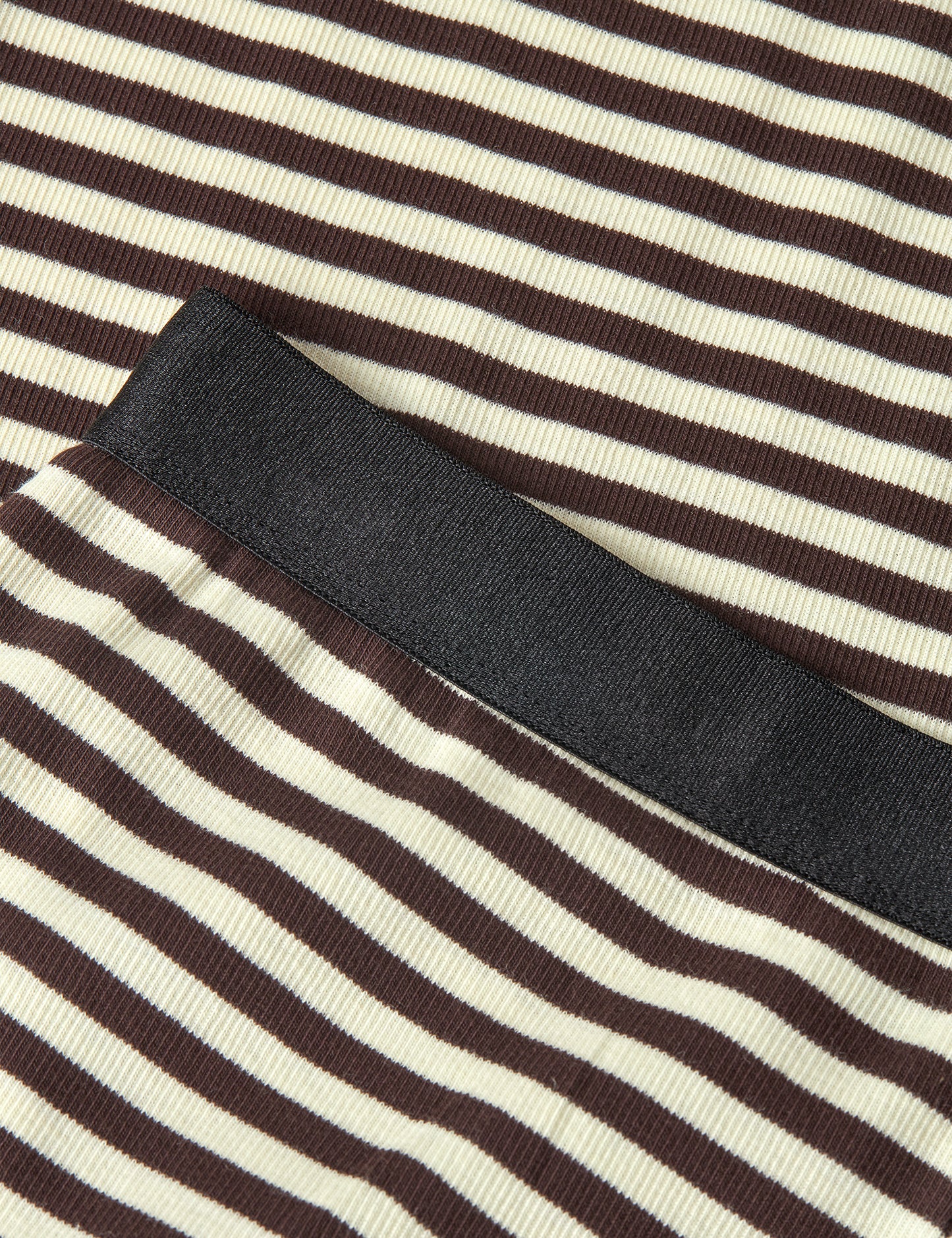 2x2 Cotton Stripe Veran Pants, 2x2 Stripe Black Coffee/Vanill