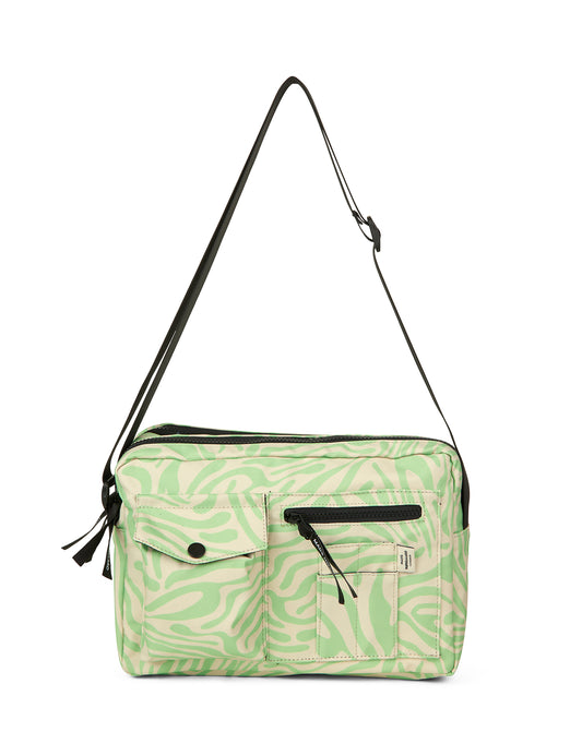 Bel One Art Cappa Bag, Zebra AOP/Paradise Green