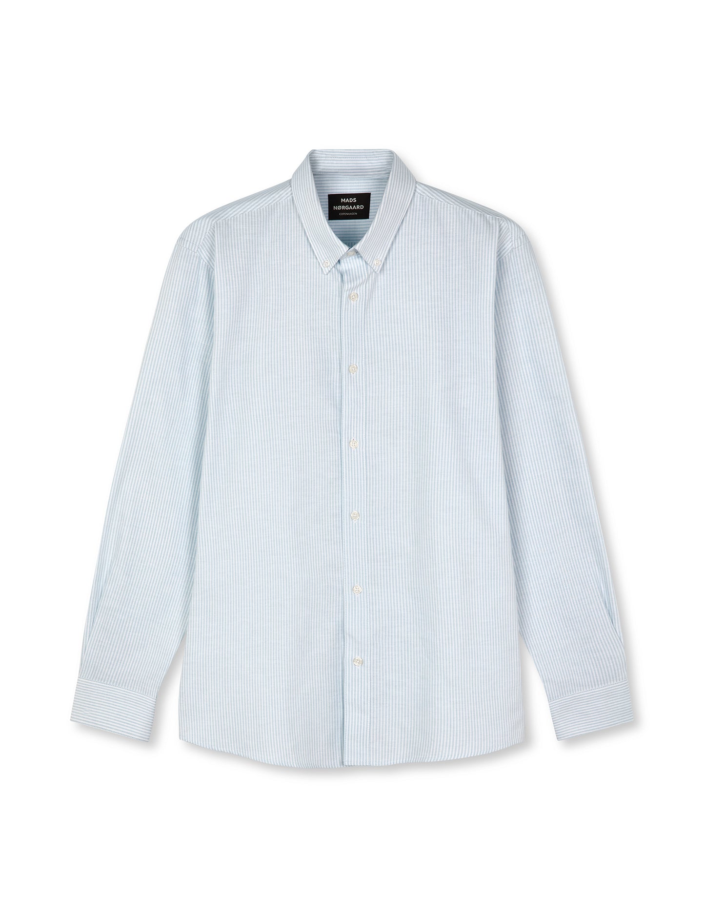 Cotton Oxford Sune Stripe Shirt BD, Dream Blue/White
