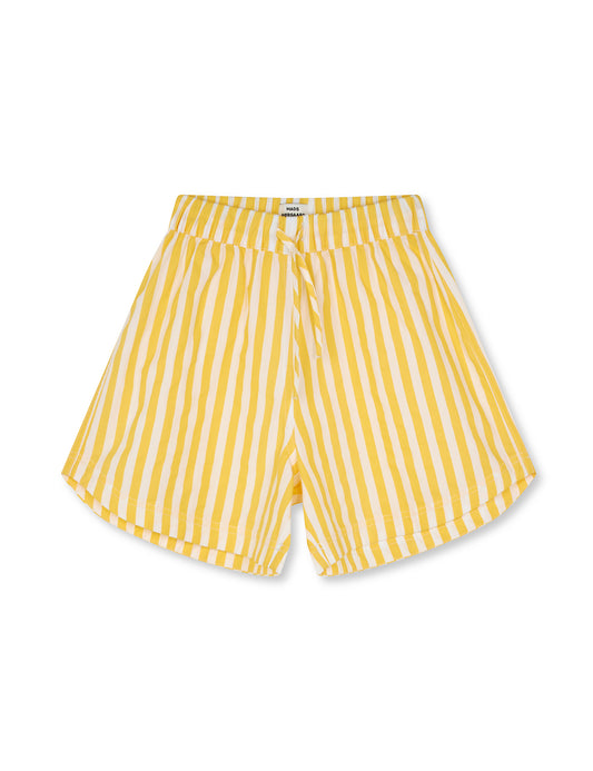 Sacky Pio Shorts, White Alyssum/Lemon Zest