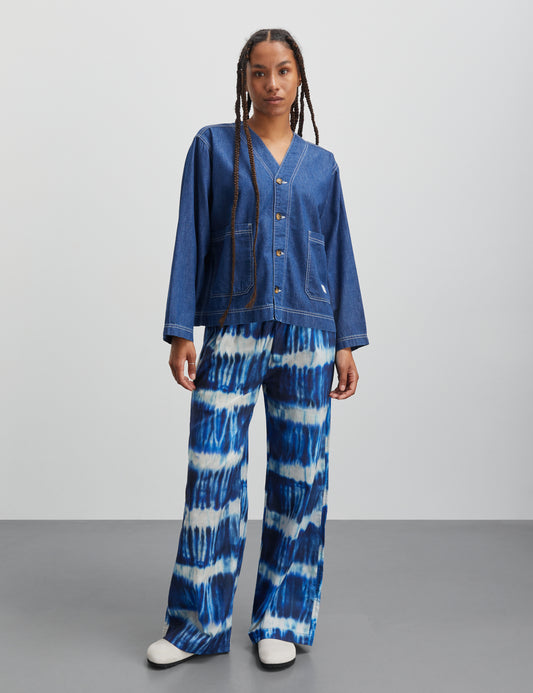 Air Denim Jonna Shirt, Mid Blue Denim