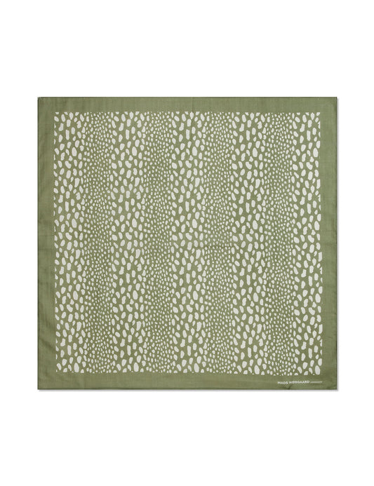 Soft Cotton Self Scarf, Mosstone/Sylvan Green