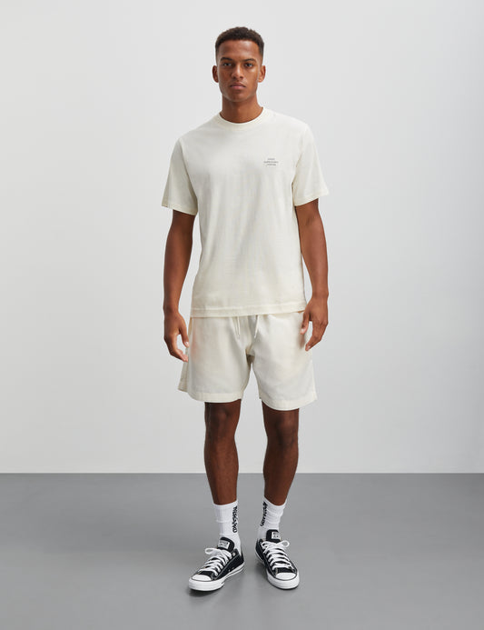 Cotton Jersey Frode Emb Logo Tee, Vanilla Ice