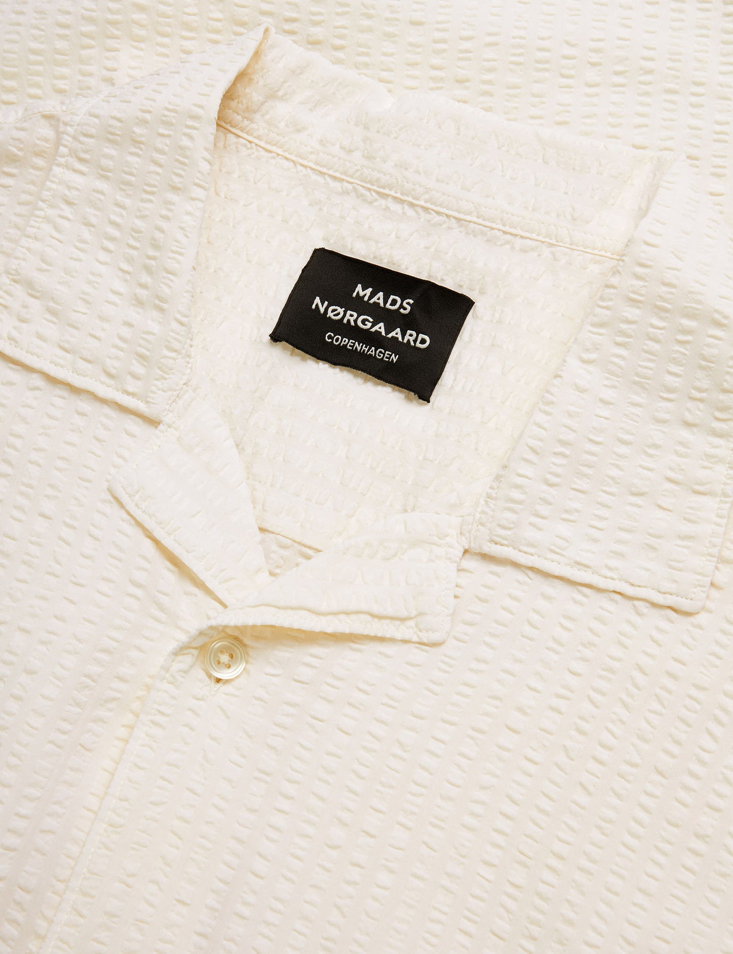 Seersucker Kenji Shirt SS, Vanilla Ice