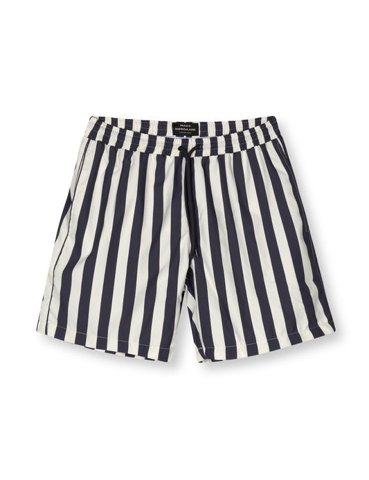 Sea Print Sandro Shorts, Deep Well/Vanilla Ice