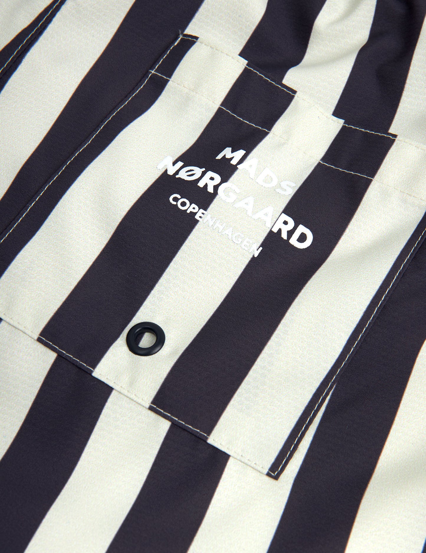 Sea Print Sandro Shorts, Deep Well/Vanilla Ice