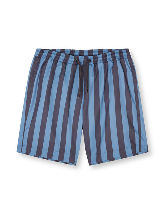 Sea Print Sandrino Shorts, Deep Well/Captain`s Blue