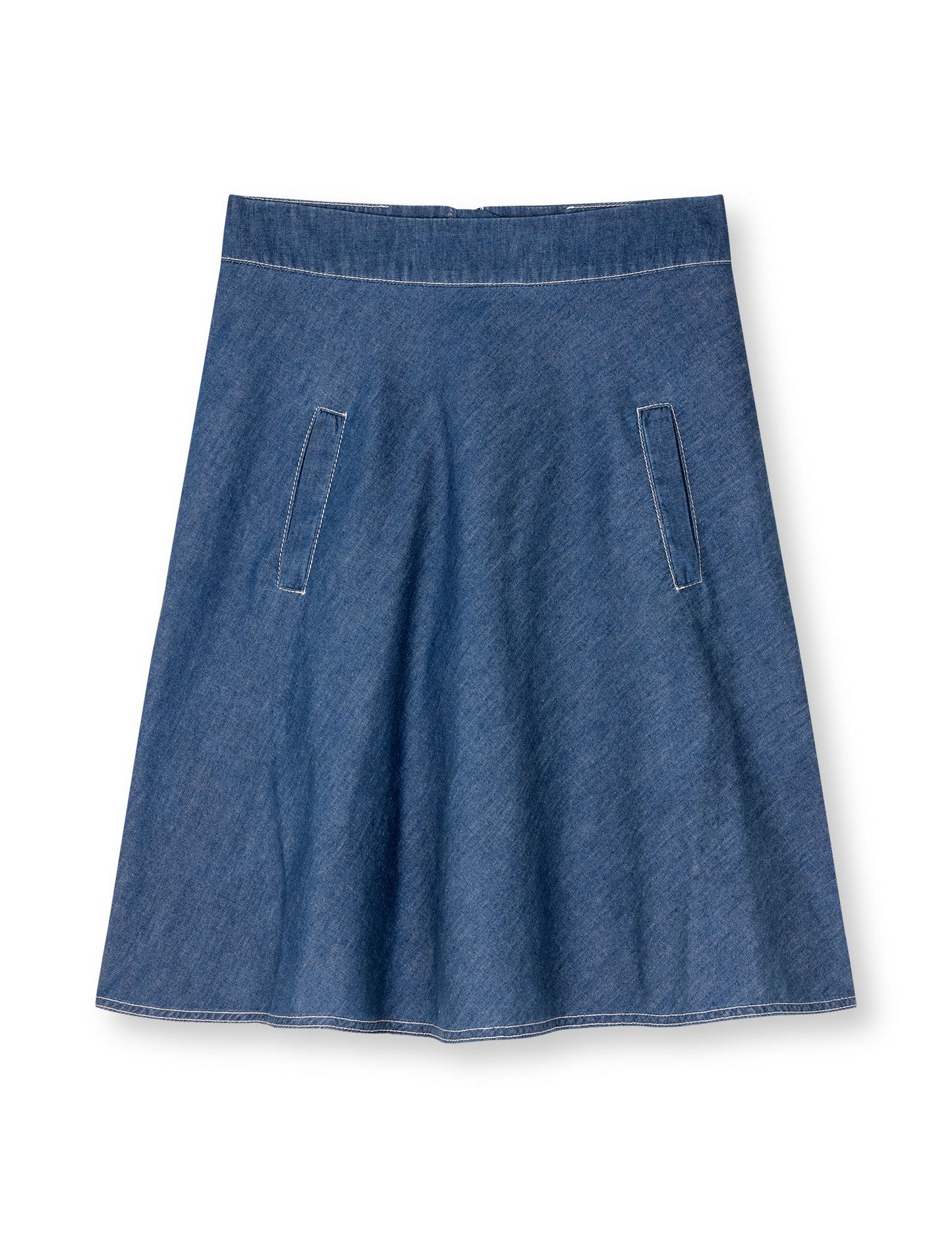Air Denim Stelly Skirt, Mid Blue Denim