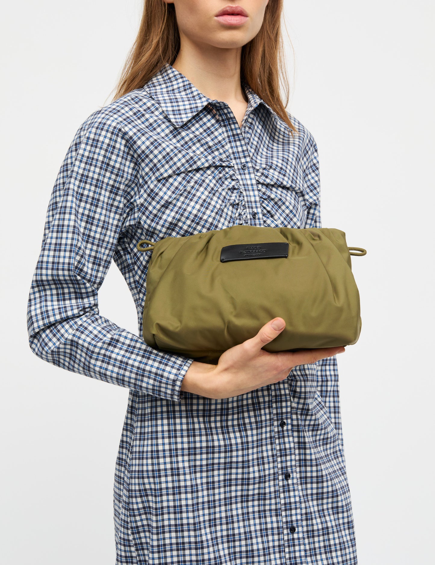 Tian Moxie Clutch Bag, Military Olive