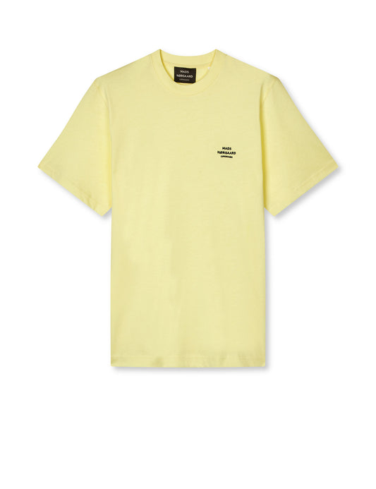 Cotton Jersey Frode Emb Logo Tee, Tender Yellow