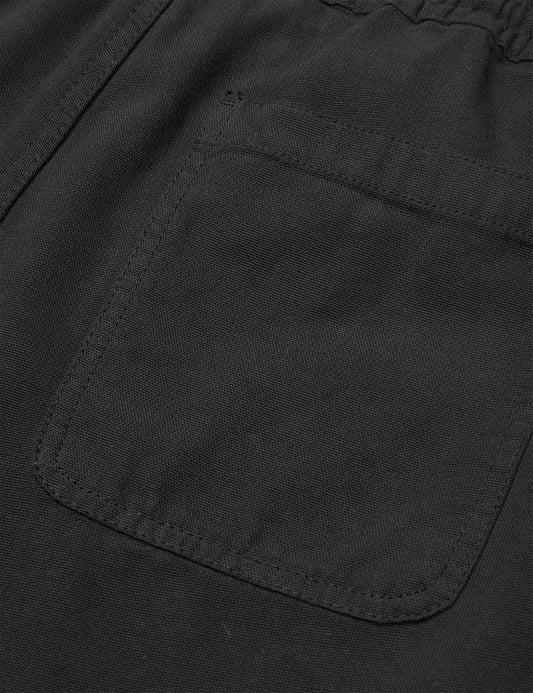 Dyed Canvas Beach Shorts, Black