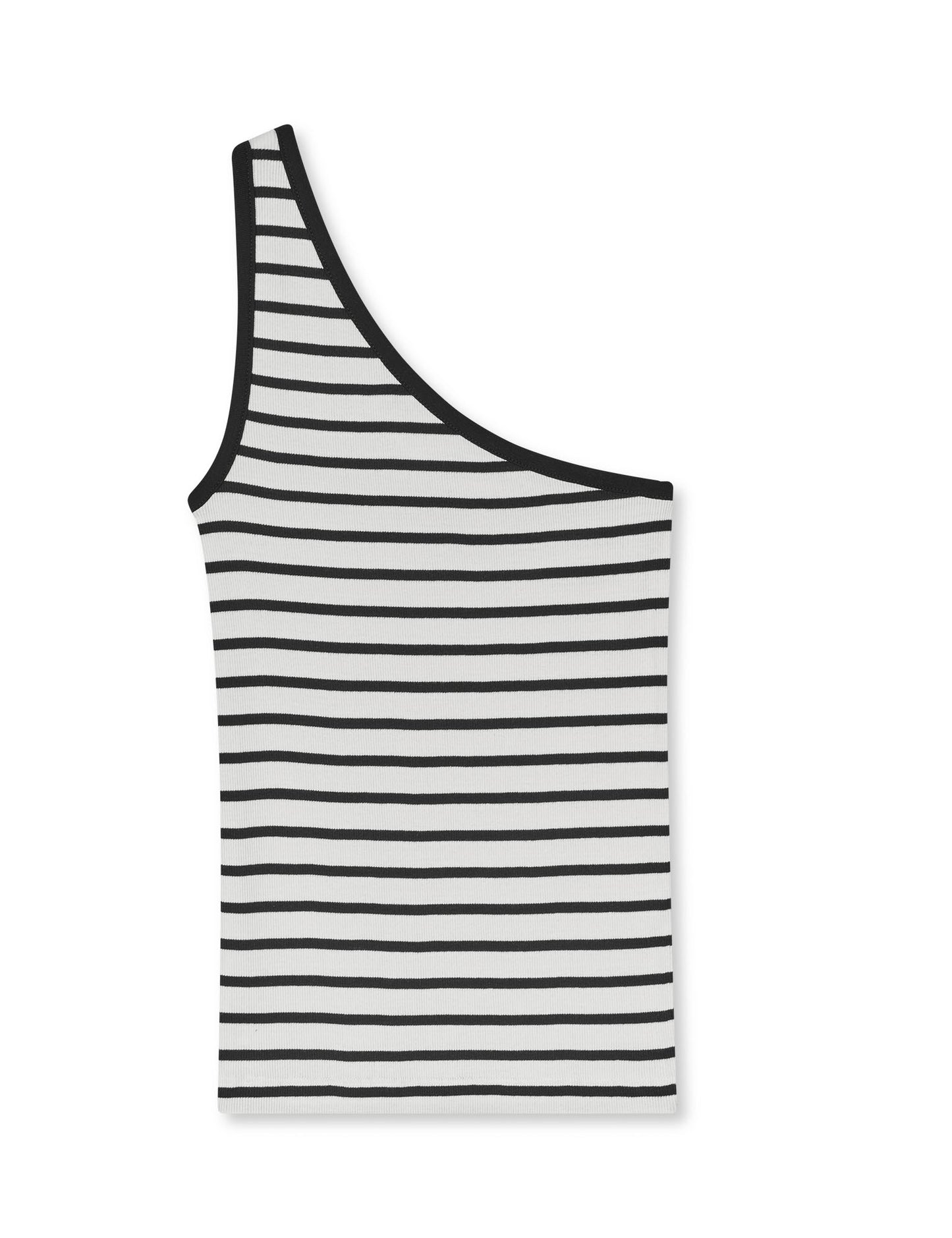 2x2 Cotton Stripe Kitty Top, Vanilla Ice/Black