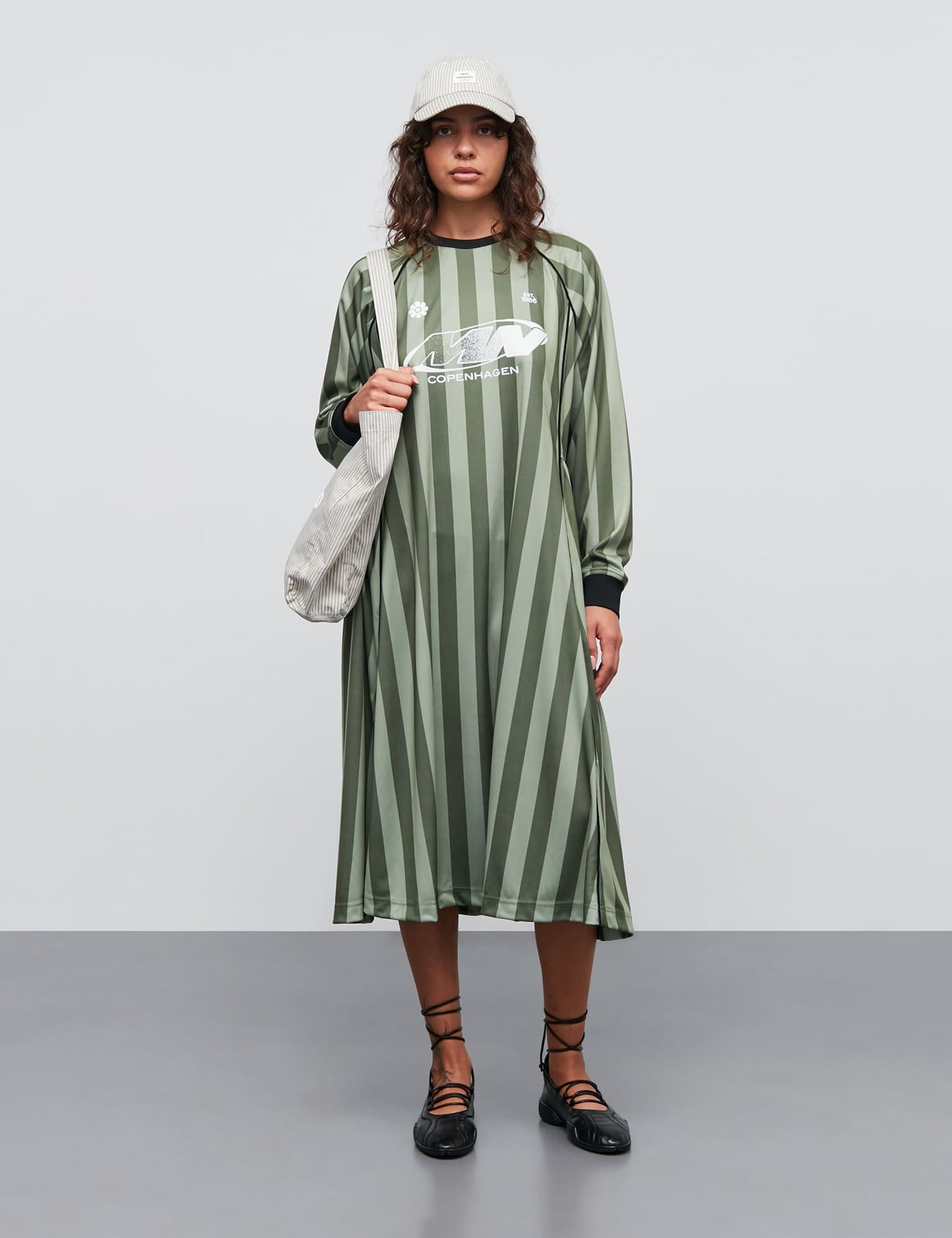 Shiny Sport Debbie Dress, Four Leaf Clover/Oil Green