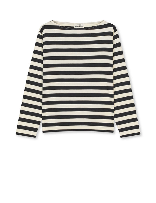 Soft Single Silke Tee LS, Black/Vanilla Ice