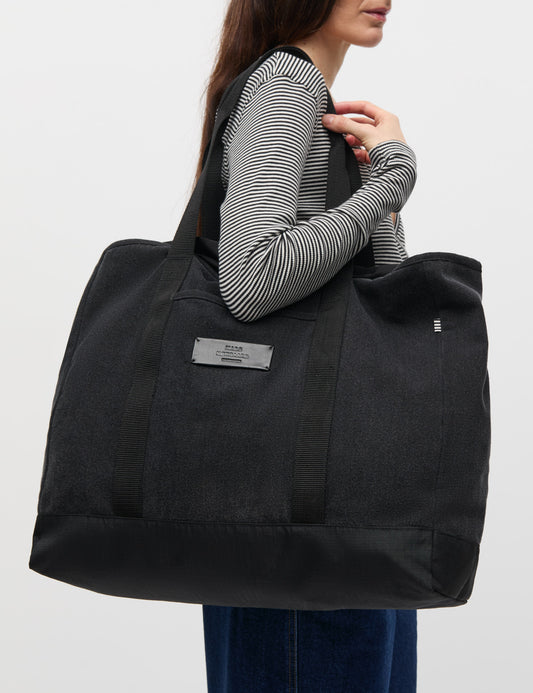 Boutique Washed Adonis Shopper, Washed Black