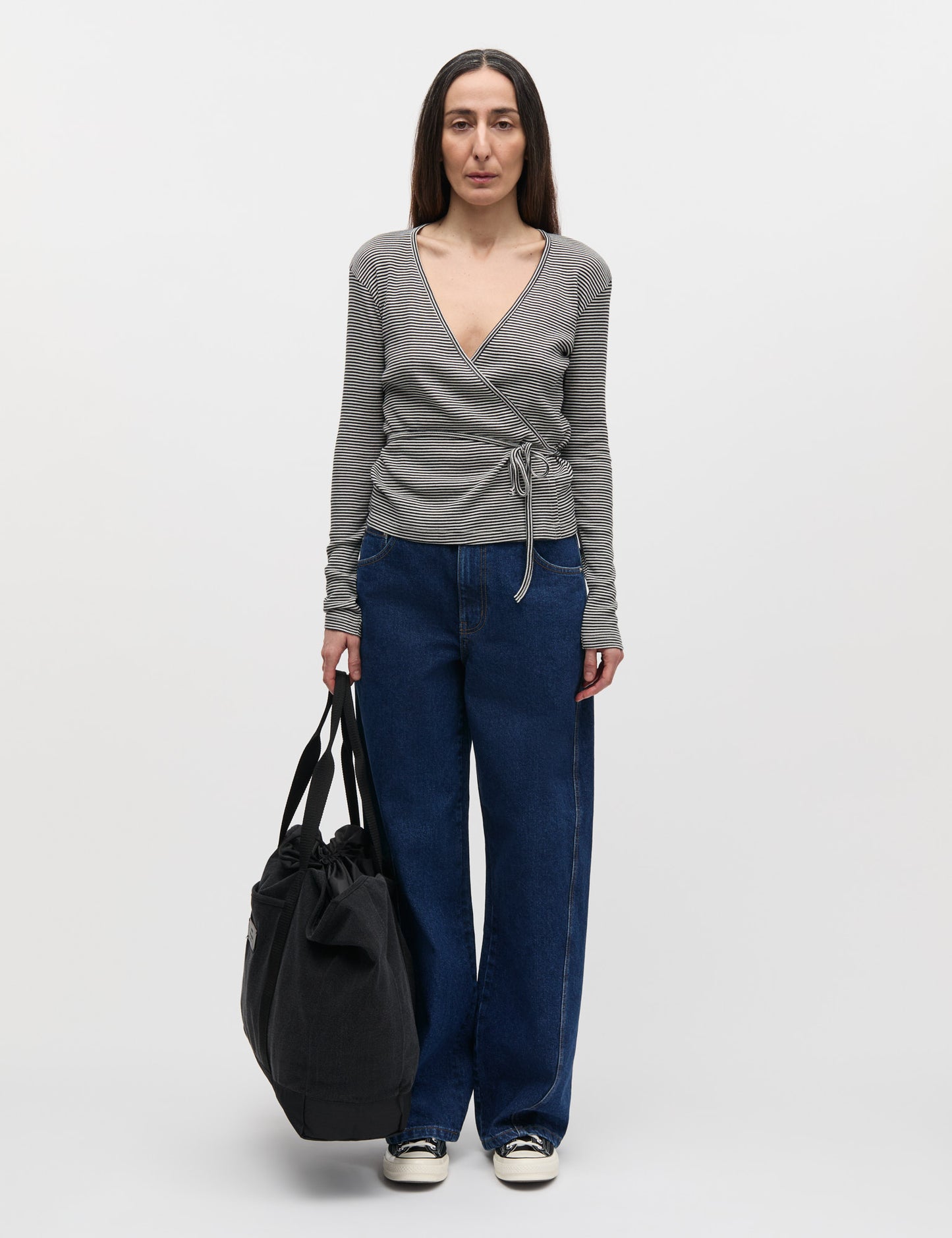 Boutique Washed Adonis Shopper, Washed Black