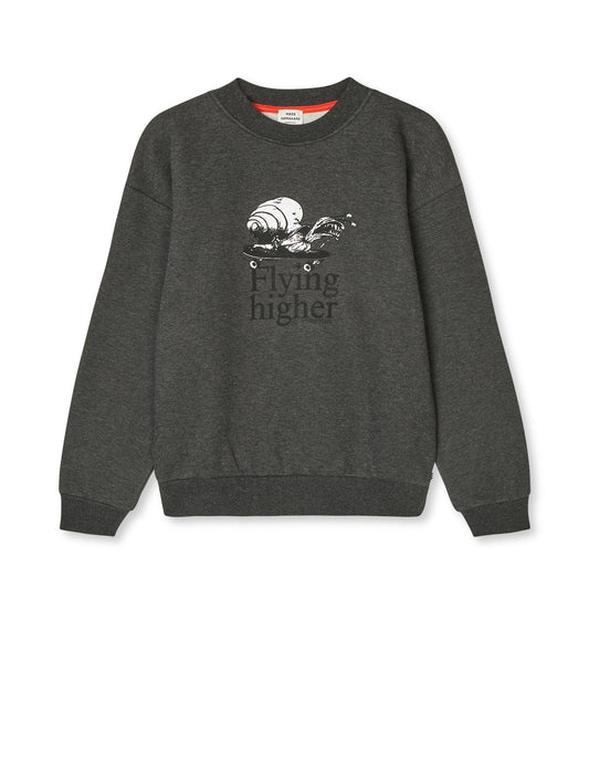 Mix Sweat Sonar Sweatshirt, Charcoal Melange