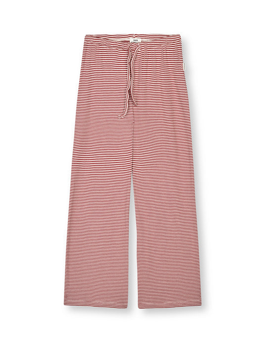 2x2 Cotton Stripe Verona Pants, Winery/Vanilla Ice