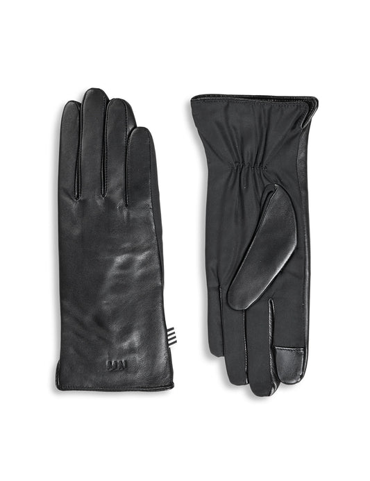 Tian Ace Leather Mix Glove, Black