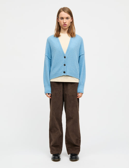 Alpaca Amber Cardigan, Crystal Teal