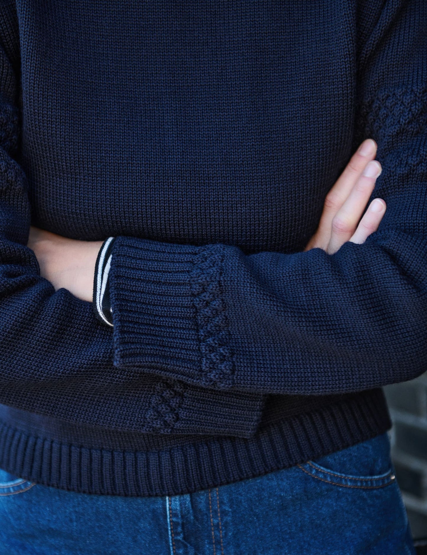 Wool Karoline Sweater, Parisian Night
