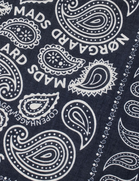 Soft Cotton Paisley Scarf Solid, Parisian Night